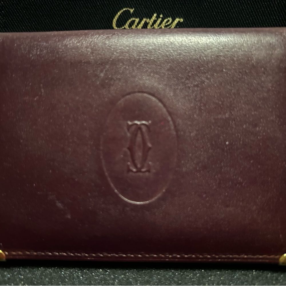 Cartier Leather Wallet - Burgundy - Picture 8 of 15
